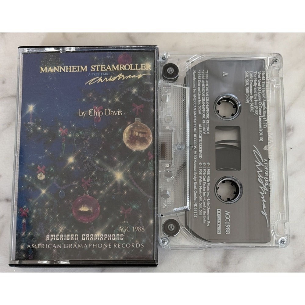 Mannheim Steamroller A Fresh Aire Christmas American Cassette Tape Holiday Music